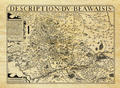 Carte régionale de la Beauvaisis - Philatélie - Reproductions de cartes géographiques anciennes