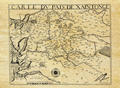 Carte régionale de la Saintonge - Philatélie - Reproductions de cartes géographiques anciennes