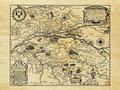 Carte régionale de la Touraine et du Val de Loire - Philatélie - Reproductions de cartes géographiques anciennes