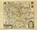 Carte régionale de Metz - Philatélie - Reproductions de cartes géographiques anciennes