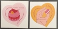 Coeur Herme ADH 7023/7024, Philatélie 50, coeurs Pierre Hermé 2025, gâteau, macaron
