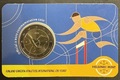 Coincard 2 € Finlande 2025, Philatélie 50, Athlétisme Ang