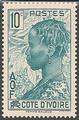 COTI113 - Philatélie - Timbre de Côte d'Ivoire N° Yvert et Tellier 113 - Timbres de colonies françaises - Timbres de collection