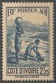 COTI160 - Philatélie - Timbre de Côte d'Ivoire N° Yvert et Tellier 160 - Timbres de colonies françaises - Timbres de collection