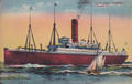 CPA50CHPAQ2710171 - Philatelie - Carte postale ancienne du Paquebot Saxonia de la Cunard Line à Cherbourg - Cartes postales anciennes de collection