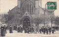 CPA50SMDM0202182 - Philatelie - Carte postale ancienne Sainte-Marie-Du-Mont - Sortie de Messe - Cartes postales anciennes