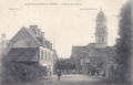 CPA50SMDM0202186 - Philatelie - Carte postale ancienne Sainte-Marie-Du-Mont - L'entrée du Bourg - Cartes postales anciennes
