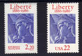 EC2421 - Philatelie - timbres d'emission commune France Etats Unis