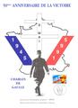 Encart philatélique - Philatelie - encart philatélique - annievrsaire de la Victoire - Génaral De Gaulle