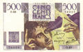 F34-3-SPL - Philatelie - billet de banque de France - 500 francs