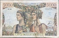 F48/5/69479M68 - Philatelie 50 - Billet de 5000 Francs Terre et Mer 1951