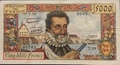 F49/7/90282T59 - Philatelie 50 - Billet de 5000 Francs Henri IV 1958