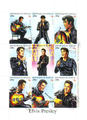 Feuillet de 9 timbres d'Elvis PRESLEY - Philatelie 50