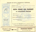 FM14A - Philatelie - bon paquet franchise postale militaire