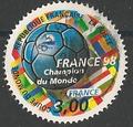 Philatélie - Foot france 98 - Timbres de collection