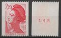 FR2379b - Philatélie - Timbre de France N° 2379b du catalogue Yvert et Tellier numéro rouge - Timbres de collection