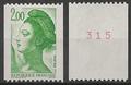 FR2487a - Philatélie - Timbre de France N° 2487a du catalogue Yvert et Tellier numéro rouge - Timbres de collection