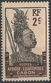 GAB50 - Philatelie - Timbre du Gabon N° Yvert et Tellier 50 - Timbres de colonies françaises - Timbres de collection