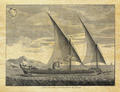Galère à la voile - Philatélie - Reproduction de gravures navales anciennes