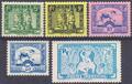 IND0214/218**, Philatélie 50, timbre d'Indochine, ancienne colonie Françaises