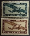 INDOPA46/47**, Philatélie 50, timbres Indochine Française, Poste Aérienne