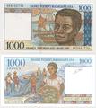 Madagascar - Pick 76 - Billet de collection de la Banque Centrale de la république malgache - Billetophilie