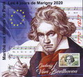 Marigny 2020 - Philatelie - bloc de timbres de France - carré Marigny - 2020
