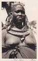 CPANU16101513 - Philatelie - Carte postale ancienne jeune femme africaine aux seins nus - Cartes postales anciennes de collection