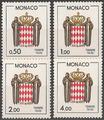 MONT83-86 - Philatélie - Timbres taxe de Monaco N° Yvert et Tellier 83 à 86 - Timbres de Monaco - Timbres de collection