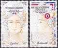 NCALPA261-262 - Philatélie - Timbres Poste Aérienne de Nouvelle-Calédonie N° Yvert et Tellier 261 à 262 - Timbres de collectio