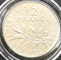 NE-1/2 Franc 1989 Semeuse-FDC - Philatélie 50 - 1/2 Franc 1989 Semeuse FDC du coffret fleurs de coins