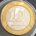 NE-10F-1989-Génie-FDC - Philatélie 50 - 10 Francs 1989 Génie de la bastille FDC du coffret fleurs de coins