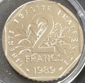 NE-2F-1989-Semeuse-FDC - Philatélie 50 - 2 Francs 1989 Semeuse FDC du coffret fleurs de coins