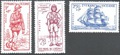 OCE135/137 - Philatélie - Timbre d'océanie avant indépendance N° Yvert et Tellier 135/137 - Timbres de colonies françaises