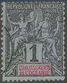 OCE1obl - Philatélie - Timbre d'océanie avant indépendance N° Yvert et Tellier 1 - Timbres de colonies françaises