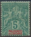 OCE4* - Philatélie - Timbre d'océanie avant indépendance N° Yvert et Tellier 4 - Timbres de colonies françaises