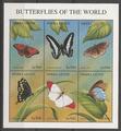 PAPSL2409-2414 - Philatélie - Timbres de Sierra Leone sur les papillons N°YT 2409 à 2414 - Timbres sur les papillons - Timbres animaux