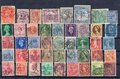 Perforés x 44 - Philatelie - timbres du monde perforés