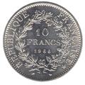 pièce de 10 francs Philatélie 50 pièce en argent 1966