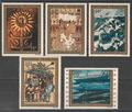 POLYPA77-81 - Philatélie - Timbres Poste Aérienne de Polynésie française N° Yvert et Tellier 77 à 81 - Timbres de collection