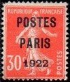 PREO32, Philatélie 50, Timbre de France Préoblitéré N°Preo32, POSTES PARIS 1922