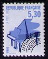 Préo 222a - Philatélie 50 - timbre de France préobiltéré avec variété N° Yvert et Tellier 222a
