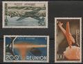 REUNIONPA42-44 - Philatélie - Timbres de la Réunion Poste Aérienne N° Yvert et Tellier PA42-44 - Timbres de colonies françaises