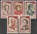 RF1301-1305 - Philatélie - Timbres de France N° Yvert et Tellier 1301 à 1305 - Timbres de collection