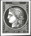 RF5305 - Philatélie 50 - timbres de France N° 5305 de 2019 - 0,88 € noir type Céres