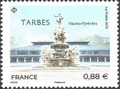 RF5335 - Philatélie 50 - Timbre de France 2019 N° YT 5335 - fontaine des Quatre-Vallées et de la halle Marcadieu