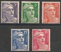 RF883-887 - Philatélie - Timbres de France N° Yvert et Tellier 883 à 887 - Timbres de collection