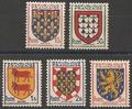 RF899-903 - Philatélie - Timbres de France N° Yvert et Tellier 899 à 903 - Timbres de collection