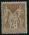 RFCL105-80 - Philatélie - Timbre de france classique N° Yvert et Tellier 105 charnière - Timbres classiques de France