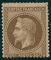 RFCL30char- Philatélie - Timbre de france classique N° Yvert et Tellier 30 charnière - Timbres classiques de France